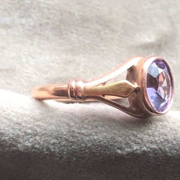 Soviet era 14k alexandrite ring - Picture 11 of 15